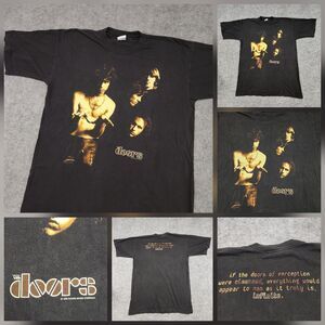 VTG 90s 1999 The Doors Mens XL? Jim Morrison Rock Band Tour Double Sided T Shirt